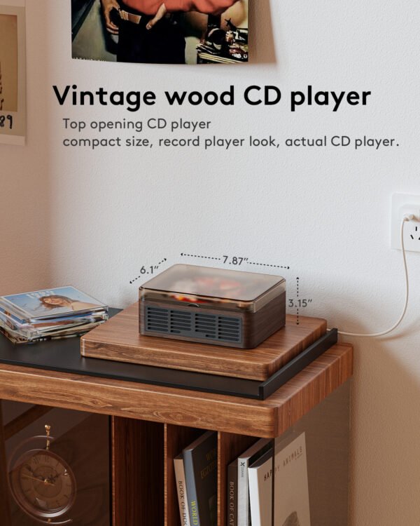 Caronsort Y-CD-146 Retro CD Player-Brown