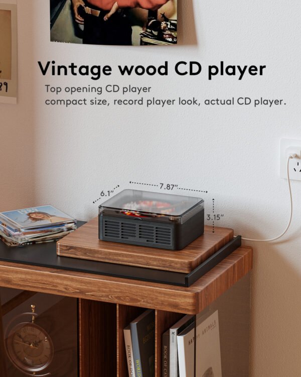 Caronsort Y-CD-146 Retro CD Player-Black