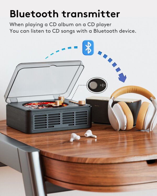 Caronsort Y-CD-146 Retro CD Player-Black